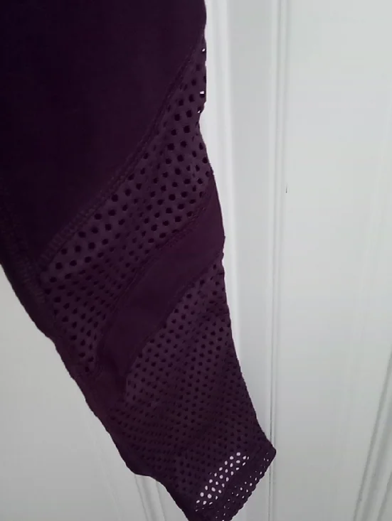 Marika Deep Plum Workout Leggings - Picture 2 of 5
